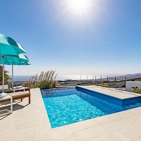 "New" Deluxe Designer Villa Infinity, With Panoramic Sea Views,Own Exclusive Heated Private Pool, Subtropical Gardens Tías Exterior foto